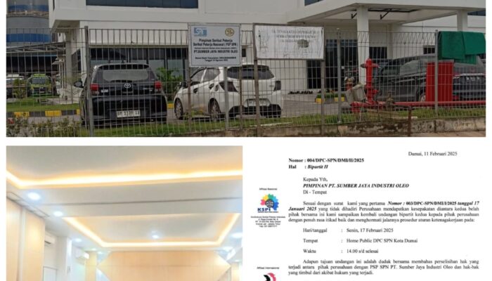 Mangkir Lagi …!!! PT. Sumber Industri Jaya Oleo Terancam Demo Besar-besaran di Kawasan Industri Dumai