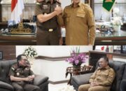 Perkuat Sinegritas Dengan Pemprov Riau, Kajati Riau Menerima Kunjungan Silaturahmi Gubernur Riau