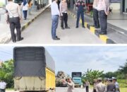 HADIRKAN MUDIK AMAN DAN NYAMAN TIM DITLANTAS POLDA RIAU CEK TERMINAL DAN SISIR JALAN LINTAS TIMUR MENUJU SUMUT