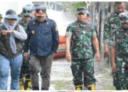 Danrem 031/Wira Bima Brigjen TNI Sugiyono Tinjau Langsung Kondisi Banjir