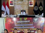 Semangat Baru Pasca Idul Fitri, Lapas Pekanbaru Ikuti Halal Bihalal Bersama Dirjenpas