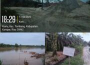Diduga Tambang Quari Ilegal Di Sepanjang Jalan Bupati Sungai Kampar, LSM Bara Api Riau Minta Kapolda Riau Segera Bertindak