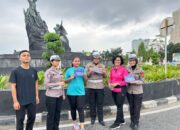 Tim Polwan Cantik Ditlantas Polda Riau Dapat Sambutan Hangat di Car Free Day Pekanbaru