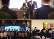 Kalapas Pekanbaru Hadiri Pengambilan Sumpah Jabatan dan Pelantikan Pejabat Manajerial di Lingkungan Kanwil Ditjenpas Riau