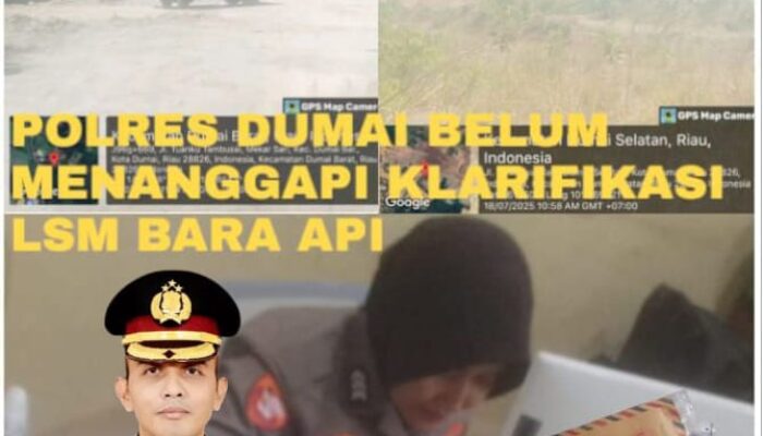 Tambang Ilegal Dumai Makin Menggila, DPD LSM BARA API Riau Sesalkan Sikap Kapolres Dumai