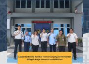 Lapas Narkotika Rumbai Terima Kunjungan Tim Kantor Wilayah Kerja Kementerian HAM Riau 