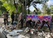 Brimob Polda Riau Gelar Karya Bakti, Tindaklanjuti Arahan Presiden Prabowo soal Gotong Royong dan Kebersihan Kota