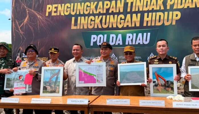 BKSDA Apresias Polda Riau Ungkap Perusakan Mangrove di Rohil