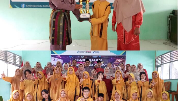 Kegiatan Hari Anak Nasional Dan Launching Buku Anatologi SMPN 1 Siak Kecil