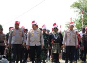 Ekspedisi Merah Putih Polda Riau Kibarkan Bendera 81 Meter di Pesisir Kampar