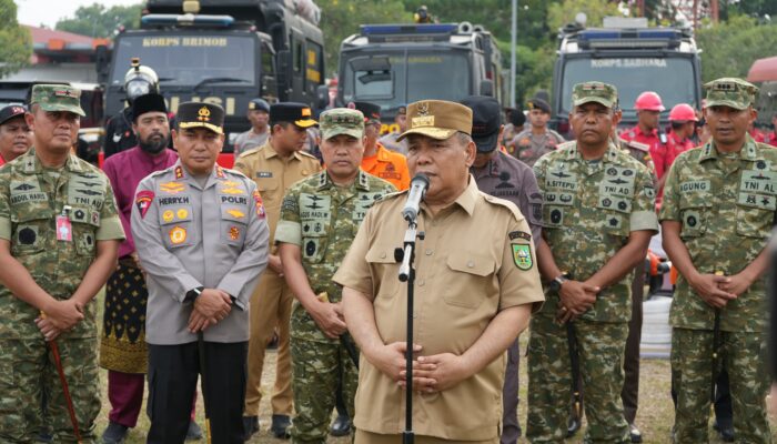 Apel Siaga Karhutla 2026, Kapolda Riau Tekankan Kolaborasi Polri-TNI-Pemda