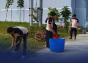 Dalam Rangka Memperingati HUT RI Ke- 81, Lapas Narkotika Kelas IIB Rumbai Gelar Aksi Bersih Lingkungan