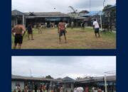 JAGA KEBUGARAN, WARGA BINAAN LAPAS BANGKINANG MANFAATKAN WAKTU BERJEMUR DENGAN BEROLAHRAGA