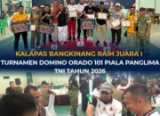 KALAPAS BANGKINANG RAIH JUARA I TURNAMEN DOMINO ORADO 101 PIALA PANGLIMA TNI TAHUN 2026