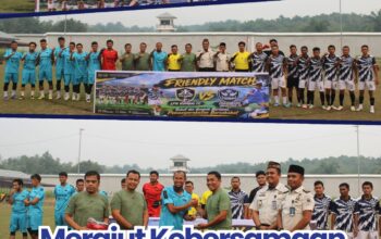 MERAJUT KEBERSAMAAN LEWAT SEPAKBOLA : LAPAS NARKOTIKA RUMBAI VS PEKANBARU SELECTION