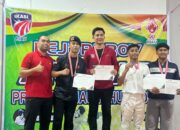 Dua Personel, Tiga Prestasi! Baja 53 Satbrimob Polda Riau Bersinar di Kejurprov Anggar 2026
