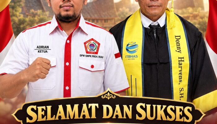 Gelar Adat & Ilmu Pengetahuan, Dua Pencapaian Donny Harvens Dapat Apresiasi GMPK Riau